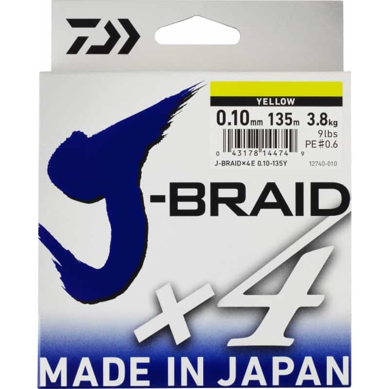 Tresse Daiwa J-Braid 4B 135 m Vert