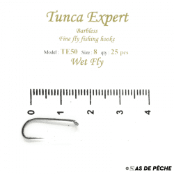 Hameçon mouche noyée Tunca TE50 sans ardillon