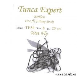 Hameçon mouche noyée Tunca TE50 sans ardillon