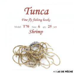 Hameçons nymphe Tunca T70 par 25