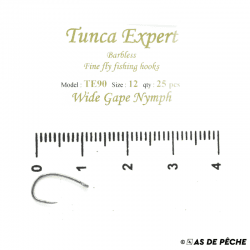 Hameçon spécial blob TUNCA EXPERT Wide gape nymph TE90