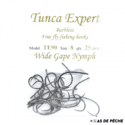 Hameçon spécial blob TUNCA EXPERT Wide gape nymph TE90