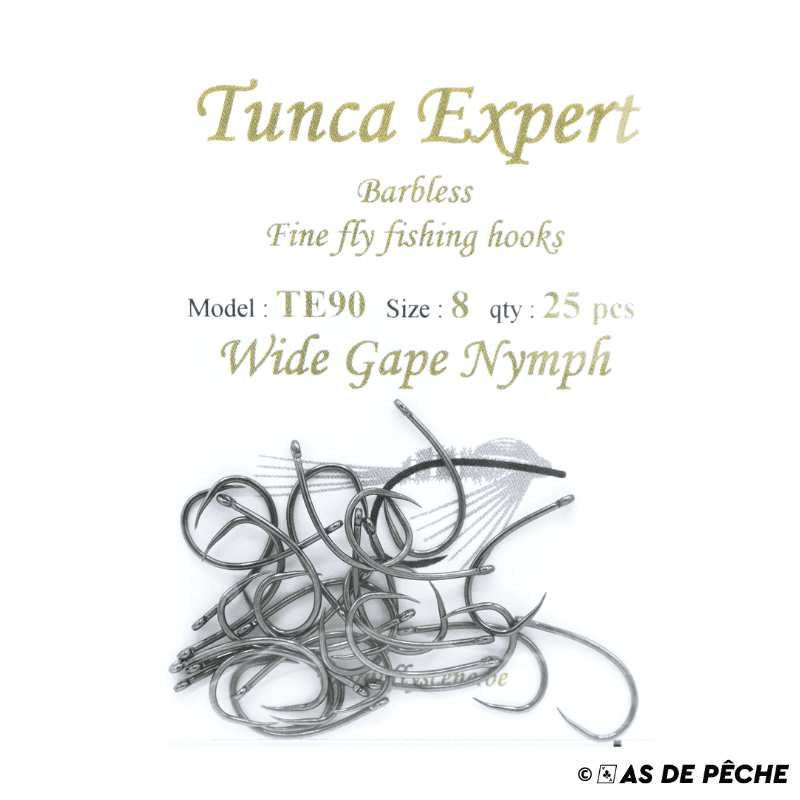 Hameçon spécial blob TUNCA EXPERT Wide gape nymph TE90