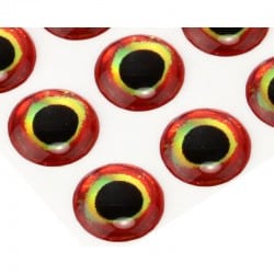 Yeux ultra 3D epoxy 9 mm bloody