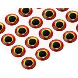Yeux ultra 3D epoxy 9 mm bloody