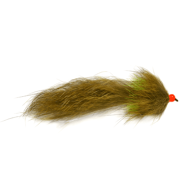 Streamer truite fluff olive tungstene