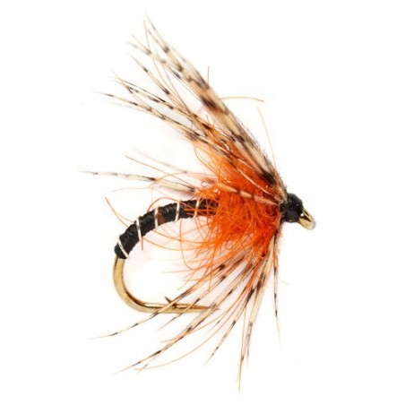 Mouche de pêche de truite image stock. Image du rouge - 62805613