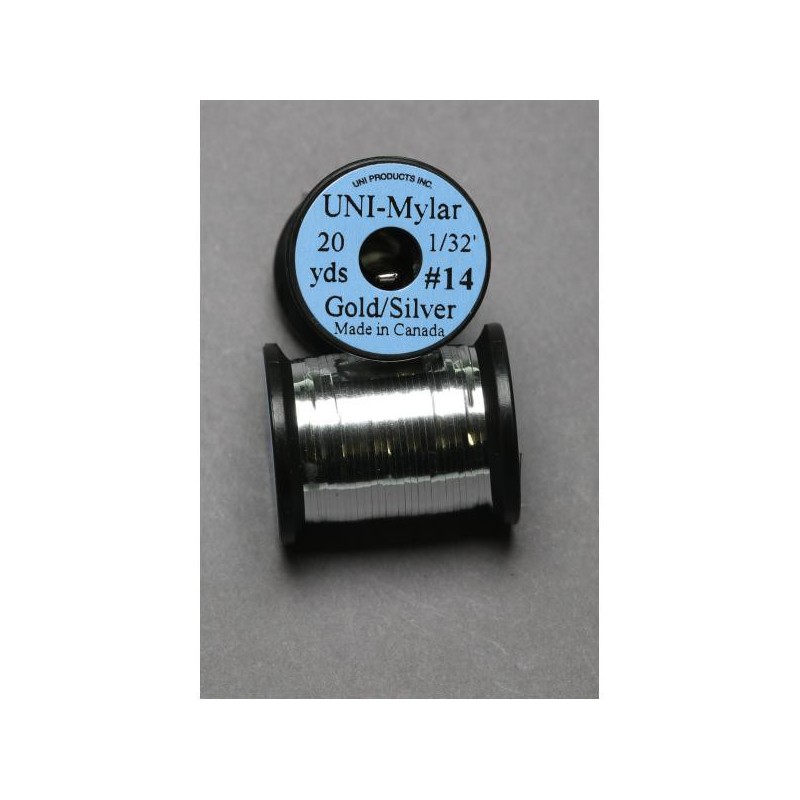 Tinsel Mylar small plat UNI or/argent