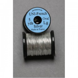 Tinsel oval Uni French argent