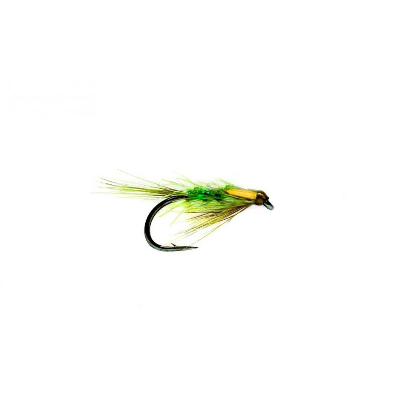 Mouche noyée Pseudo Diawl Bach olive green holo