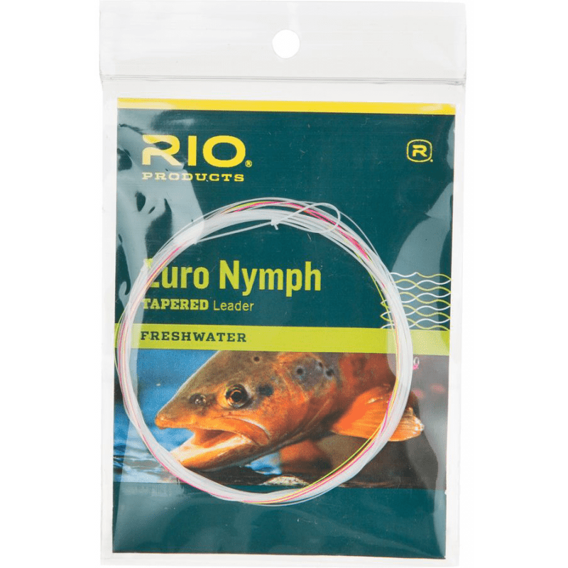 Bas de ligne Rio Euro Nymph 14' pointe en 17 rose/jaune