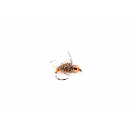 Nymphe Oreille de lièvre, bille noire et Ring orange fluo - TRUITES