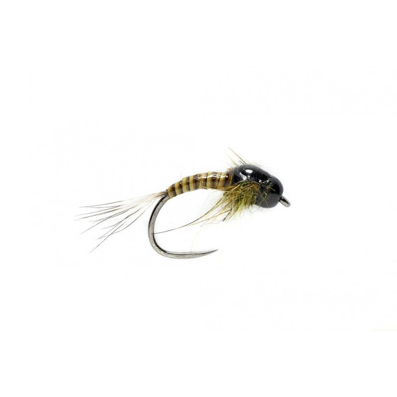 Nymphe tungstène olive quill nymph